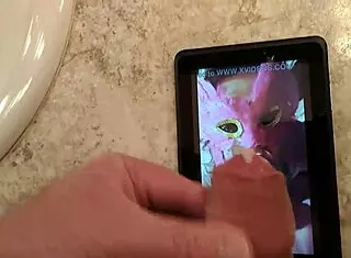 Overwhelmed by passion in this tribute to nympho2225 with cum and blowjob under mask