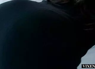 Watch bunny's first threesome? She's licking and fucking in missionary and doggystyle with autumn falls!