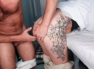 I watched the nurse notice my erection, then things got rough and tight