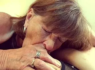 Bbw granny carmen deepthroats cock and swallows cum