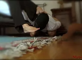 Mistress makes her sub worship in femdom play. I crave her domination every time!