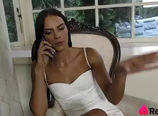 Naughty Wife Pays Helpers With Blowjob And Fucking In The Grass