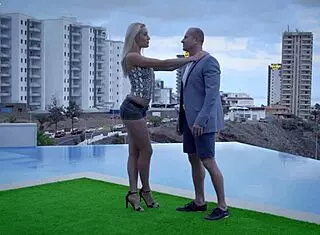 hot mercedes gets all juicy for angelika grays' cock in this gold digger scene, full hd