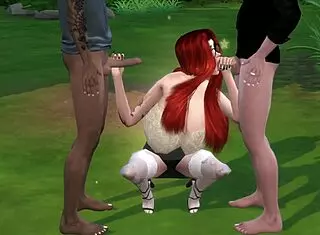 Mortimer And Duncan Fuck Whore Sabri Muff In Sims 4 Porn, With Mercedes Joining The Group.