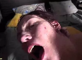 Extreme Bukkake DP Orgy with Teen in All Holes Party