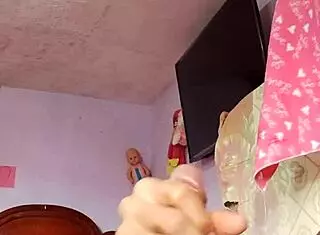 Stepmother-In-Law's Room Solo Cumshot Explosion