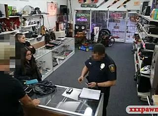 Couple Bitches Caught Stealing, Punished Hard by Pawn Keeper in Garage