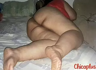 Finding my big-ass stepsister lying down, I licked her ass and she begged me to fuck her