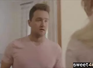 I’m so nervous, my first time with my busty stepmom feels unreal