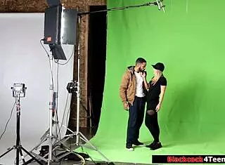 yo, watch this blonde fan suck and ride idol’s huge bbc like a pro on a dare