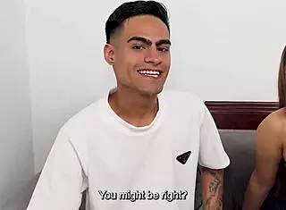 Young Latina Valeria Lopez screams during hard big dick casting