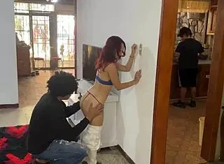 my friend fucks my wife behind my back at home, i'm jealous but i like it