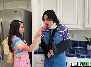 I care for injured stepbrother and stepdad.