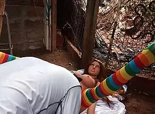 Watch This Latina Use A Dildo On Her Pussy Outdoors In Public!