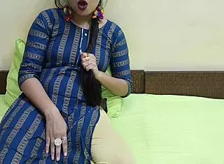 Indian Jija Bangs Sexy Saali Saarabhabhi6 in Bedroom with Hindi Audio