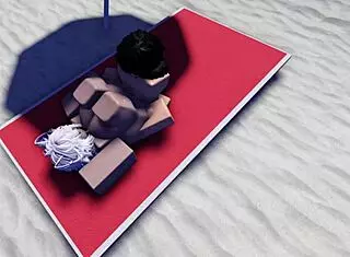 Roblox slut caught and fucked hard on public beach.