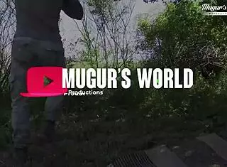 I'm overwhelmed watching black anamary get pounded outdoor behind the scenes