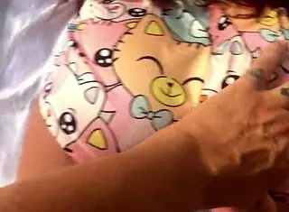 this bad stepfather is fucking a sexy innocent brunette sex doll in public, getting her to orgasm with anal