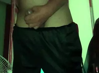 Handsome Boy Masturbates as Fantasy Girl Kisses Him