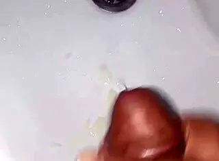 Intense Solo Masturbation Session Ends with Explosive Cum Release