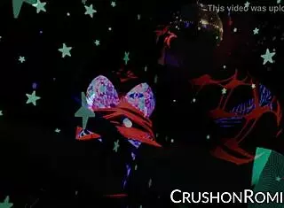 crush girls romi stuffs her shaved pussy with toys