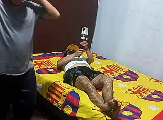 I found my stepmother recording erotically, then she asked for help with the porn video.