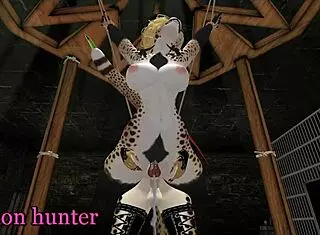 Training a furry slave for wild action, wanna see? 😈