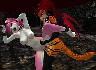 Training a furry slave for wild action, wanna see? 😈