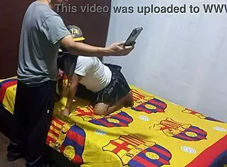 I found my stepmother recording erotically, then she asked for help with the porn video.