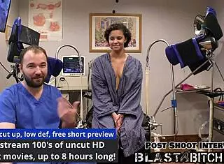 Doctor blasts Rebel Wyatt's pussy with hot cum backstage! 💥