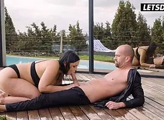 Busty Latina milf Sofia Lee takes fat cock in ass