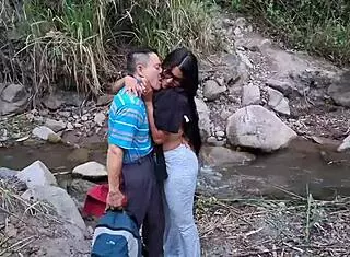 Licking dripping pussy deep in the jungle. Even Tarzan wouldn't dare this Mexican countryside adventure.