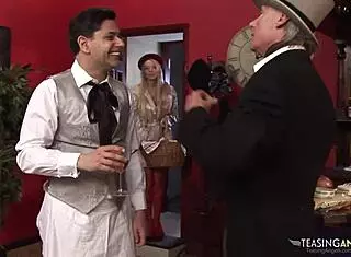 Amazing Maid Shares Delicious Cocks With Brunette Babe