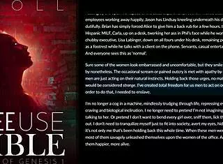 Free-Use Bible Genesis 1 Erotica: Secretary Humiliated with Deepthroat Fucking!