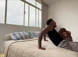 Big Black Guy Fucks Skinny Hot Girl