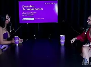 Novinha Virgem Swing Cast with Tiffany Rocha on Sheer Red