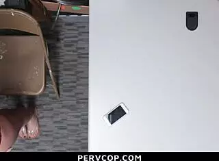 Teen Caught at Work Faces Full Cavity Search by PervCop  