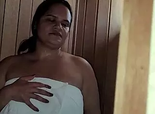 Blonde masseuse Sonia Harcourt enjoys Brad Newman's thick dick in her wet pussy during nuru massage.