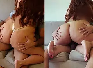 thick latina thot gets scammed in a fake casting, bent over and spreading