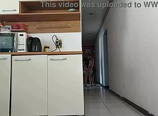 Risky sex with husband's friend while he's in the shower, almost got caught! 😏