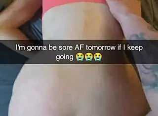 cheating amateur yoga milf fucks fitness instructor on snapchat with creampie finish