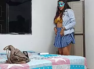 Colombian Student Tries Homemade Porn in Casting Interview. She’s Cute and Ready to Start!