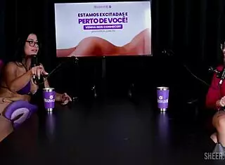 Novinha Virgem Swing Cast with Tiffany Rocha on Sheer Red