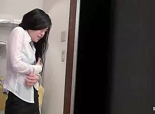 Skinny asian step-sister caught in shower seduces for multiple squirt orgasms