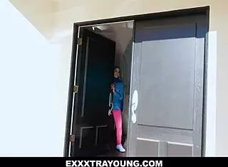 mini muslim maya bijou enjoys a double session with two guys, bambino and mike mancini, taking turns in an intimate encounter