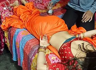 Cute Saree Bhabhi Turns Naughty for Rough Anal After Massage