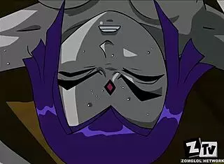 Teen Titans Raven In Action