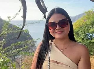 Beautiful latina cheats on husband with stranger for money