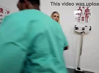 Sluttiest Doctor Joslyn Jane Rides Rome Major. He Cums on Her Big Assets.