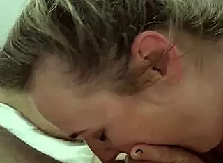 Slutty Girlfriend Sucking Friend's Cock in Homemade Video